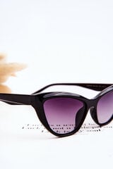 Madingi kačių akių akiniai nuo saulės V090169 juodi gradientai violetiniai kaina ir informacija | Akiniai nuo saulės moterims | pigu.lt