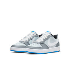 Обувь для подростков Nike Court Borough Low 2 BQ5448 019/4, белая/серая цена и информация | Кроссовки для мужчин | pigu.lt