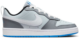 Обувь для подростков Nike Court Borough Low 2 BQ5448 019/4, белая/серая цена и информация | Кроссовки мужские | pigu.lt
