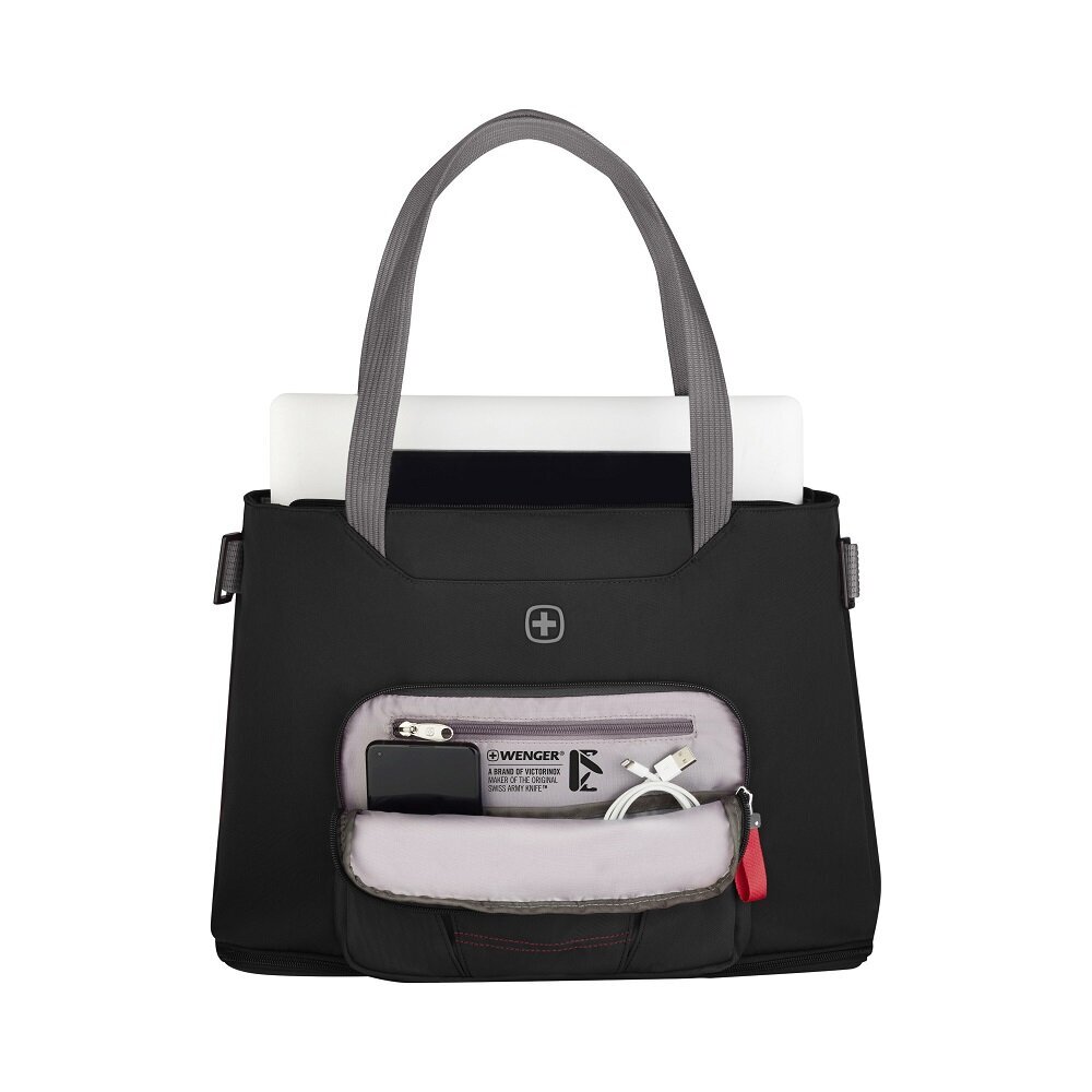 Krepšys Wenger Motion Deluxe Tote, Chic Black kaina ir informacija | Moteriškos rankinės | pigu.lt