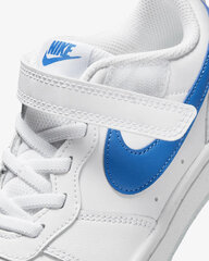 Детские кроссовки Nike Court Borough Low 2 BQ5451 123/2.5, белые/синие цена и информация | Детские туфли | pigu.lt