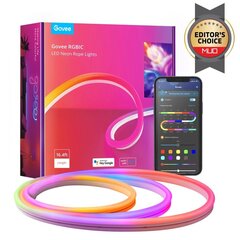 Govee H61A2 Neon Rope RGBIC LED Smart Strip IP67 / Bluetooth / Wi-Fi / 3m цена и информация | Светодиодные ленты | pigu.lt