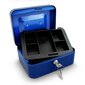 Metalinė dėžutė pinigams 20 cm., mėlynos spalvos цена и информация | Seifai | pigu.lt