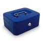 Metalinė dėžutė pinigams 20 cm., mėlynos spalvos цена и информация | Seifai | pigu.lt