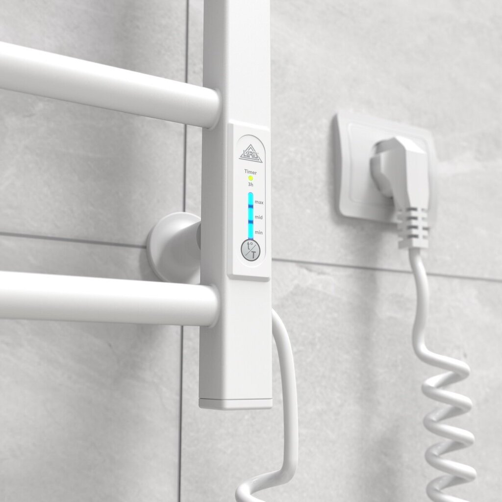 Elektrinis rankšluosčių džiovintuvas Laris Alfa P6 Baltas kaina ir informacija | Gyvatukai, vonios radiatoriai | pigu.lt