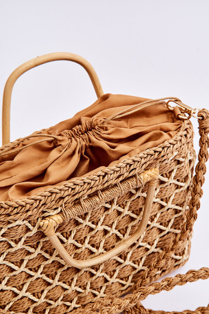 Pintas krepšys, rudas kaina ir informacija | Moteriškos rankinės | pigu.lt