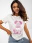 Marškinėliai moterims Fancy 2016103353125, balti цена и информация | Marškinėliai moterims | pigu.lt