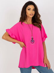 Palaidinė moterims Italy Moda, rožinė kaina ir informacija | Palaidinės, marškiniai moterims | pigu.lt