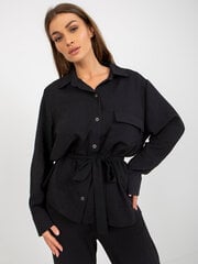 Marškiniai moterims Lakerta 2016103391912, juodi kaina ir informacija | Palaidinės, marškiniai moterims | pigu.lt