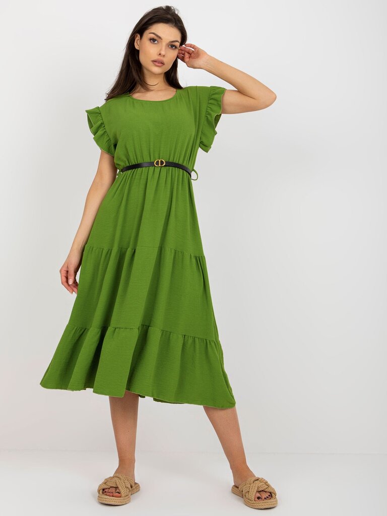 Suknelė moterims Factory Price 2016103370887, žalia цена и информация | Suknelės | pigu.lt