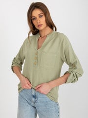Marškiniai moterims Rue Paris 2016103371235, žali цена и информация | Женские блузки, рубашки | pigu.lt
