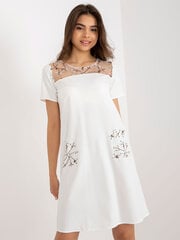 Женское платье Rue Paris, белое цена и информация | Платья | pigu.lt