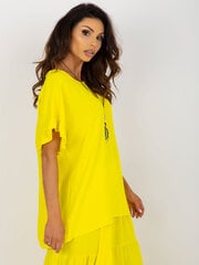 Palaidinė moterims Italy Moda, geltona kaina ir informacija | Palaidinės, marškiniai moterims | pigu.lt