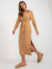 Suknelė moterims Lakerta 2016103392698, ruda kaina ir informacija | Suknelės | pigu.lt