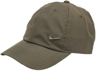 Кепка Nike NSW Df H86 Metal Swoosh, цвета хаки 943092 222 цена и информация | Женские шапки | pigu.lt