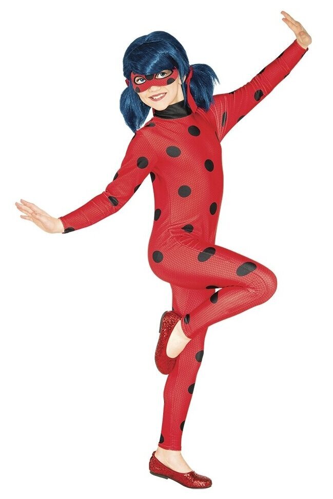 Karnavalinis kostiumas Miraculous Ladybug, raudonas цена и информация | Karnavaliniai kostiumai | pigu.lt