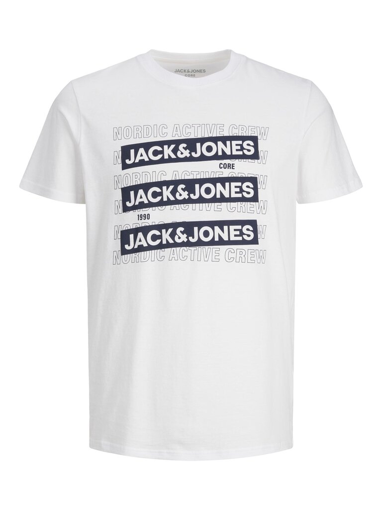 Jack & Jones marškinėliai berniukams 5715423011339, balti kaina ir informacija | Marškinėliai berniukams | pigu.lt