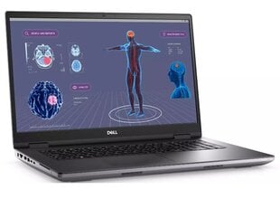 Dell Precision 17 7780, i9-13950HX, 32GB, 1TB SSD, Win11P kaina ir informacija | Nešiojami kompiuteriai | pigu.lt