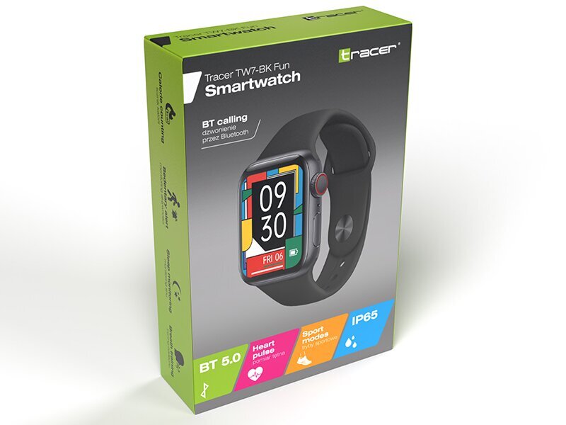 Tracer TW7 Fun Black kaina ir informacija | Išmanieji laikrodžiai (smartwatch) | pigu.lt