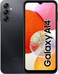 Samsung Galaxy A14 4/128GB Black SM-A145RZK цена и информация | Мобильные телефоны | pigu.lt