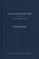 Assets of Community Value: Law and Practice цена и информация | Книги по экономике | pigu.lt