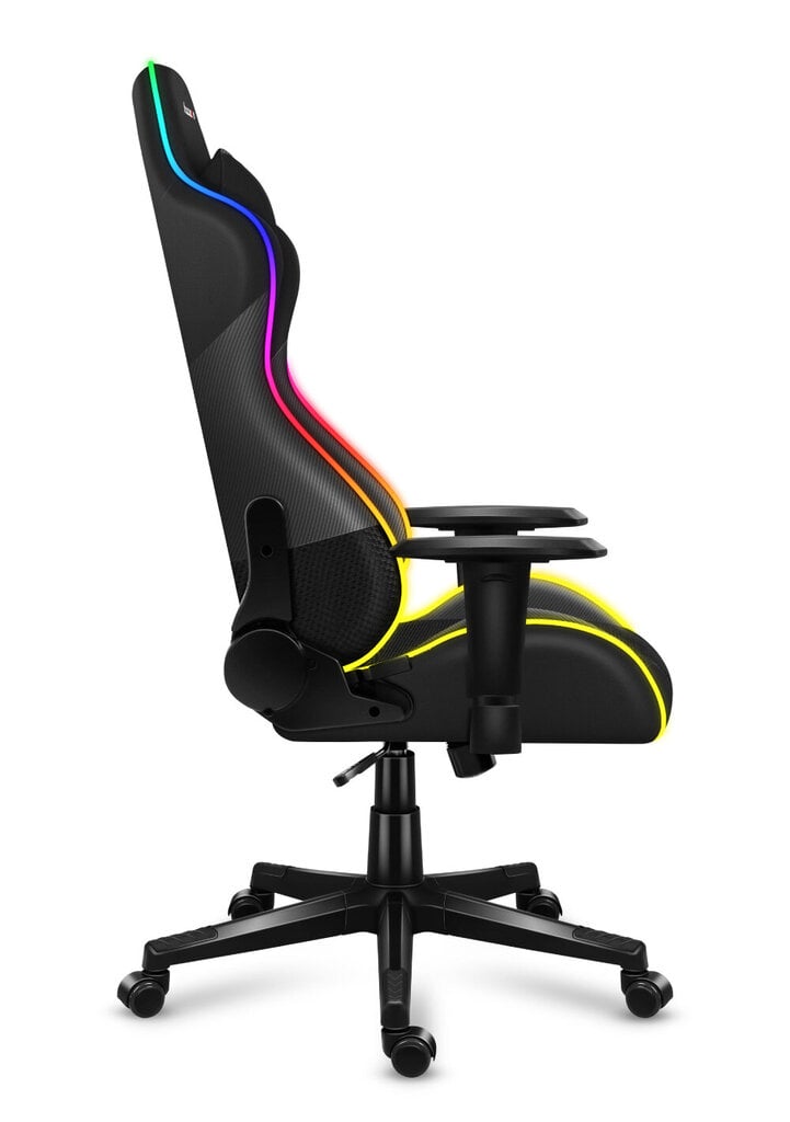 Žaidimų kėdė Huzaro Force 6.2 RGB, juoda цена и информация | Biuro kėdės | pigu.lt