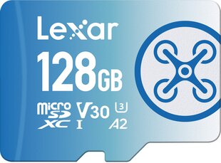 Lexar Fly MICROSDXC 1066X UHS-I / R160/W90MB (C10/A2/V30/U3) 128GB цена и информация | Карты памяти для телефонов | pigu.lt