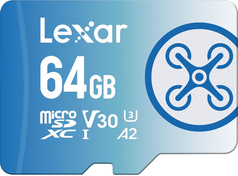 Lexar Fly MICROSDXC 1066X UHS-I / R160/W60MB (C10/A2/V30/U3) 64GB kaina ir informacija | Atminties kortelės telefonams | pigu.lt