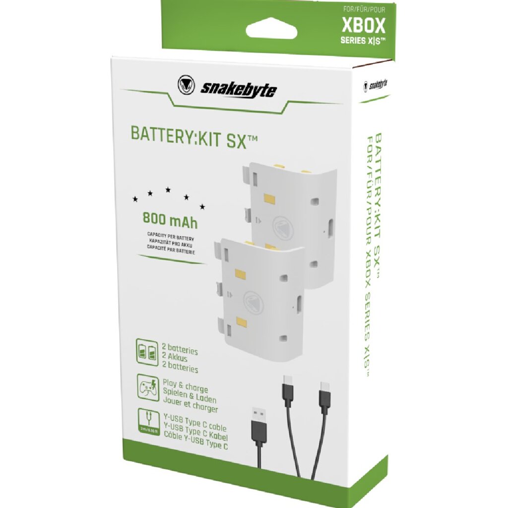 Snakebyte Battery:Kit SX kaina ir informacija | Žaidimų kompiuterių priedai | pigu.lt