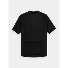 Dviratininko marškinėliai vyrams 4F M 4FSS23TFTSM173-20S, juodi kaina ir informacija | Sportinė apranga vyrams | pigu.lt