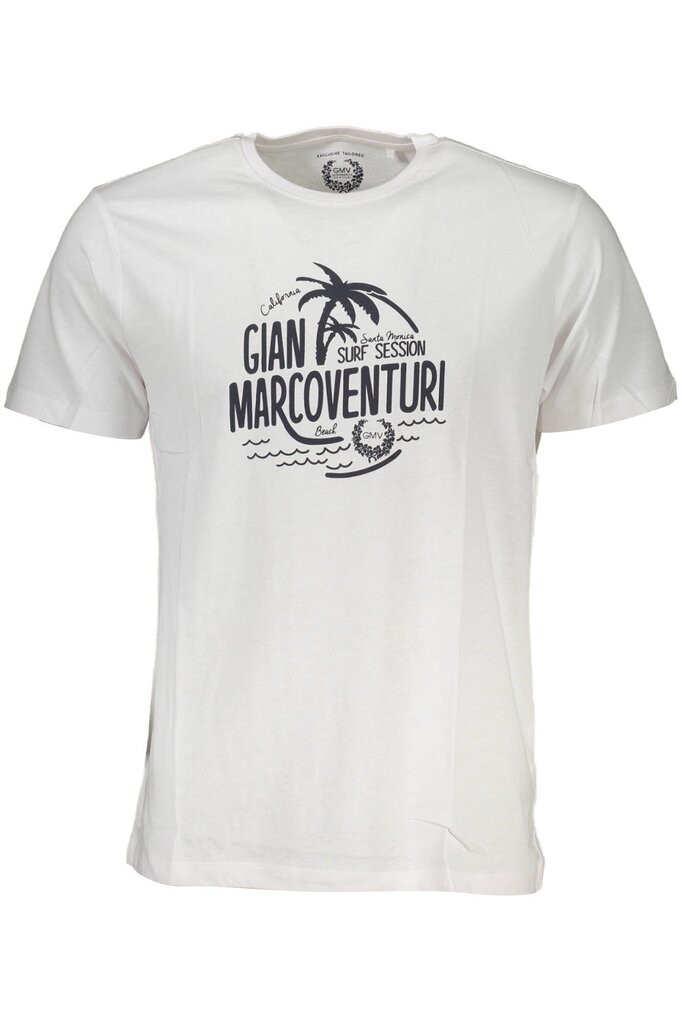 Marškinėliai vyrams Gian Marco Venturi AU00790, balti kaina ir informacija | Vyriški marškinėliai | pigu.lt