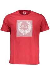 Gian Marco Venturi marškinėliai vyrams AU00784-DANILO, raudoni цена и информация | Футболка мужская | pigu.lt