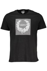 Gian Marco Venturi marškinėliai vyrams AU00784-DANILO, juodi kaina ir informacija | Vyriški marškinėliai | pigu.lt