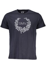 Marškinėliai vyrams Gian Marco Venturi AU00783, mėlyni цена и информация | Мужские футболки | pigu.lt