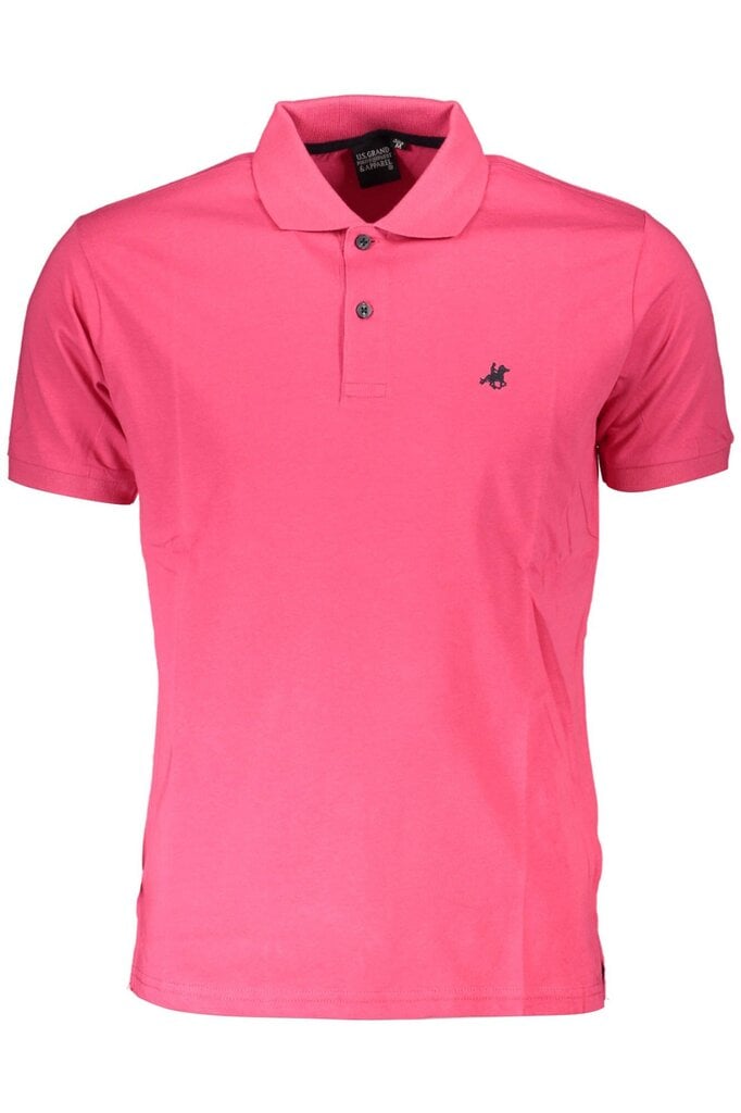 Marškinėliai vyrams U.S. Grand Polo Usp-073, rožiniai цена и информация | Vyriški marškinėliai | pigu.lt