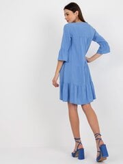 Женское синее платье с принтом цена и информация | Платья | pigu.lt