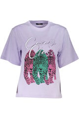 Marškinėliai moterims Cavalli Class, violetiniai kaina ir informacija | Marškinėliai moterims | pigu.lt