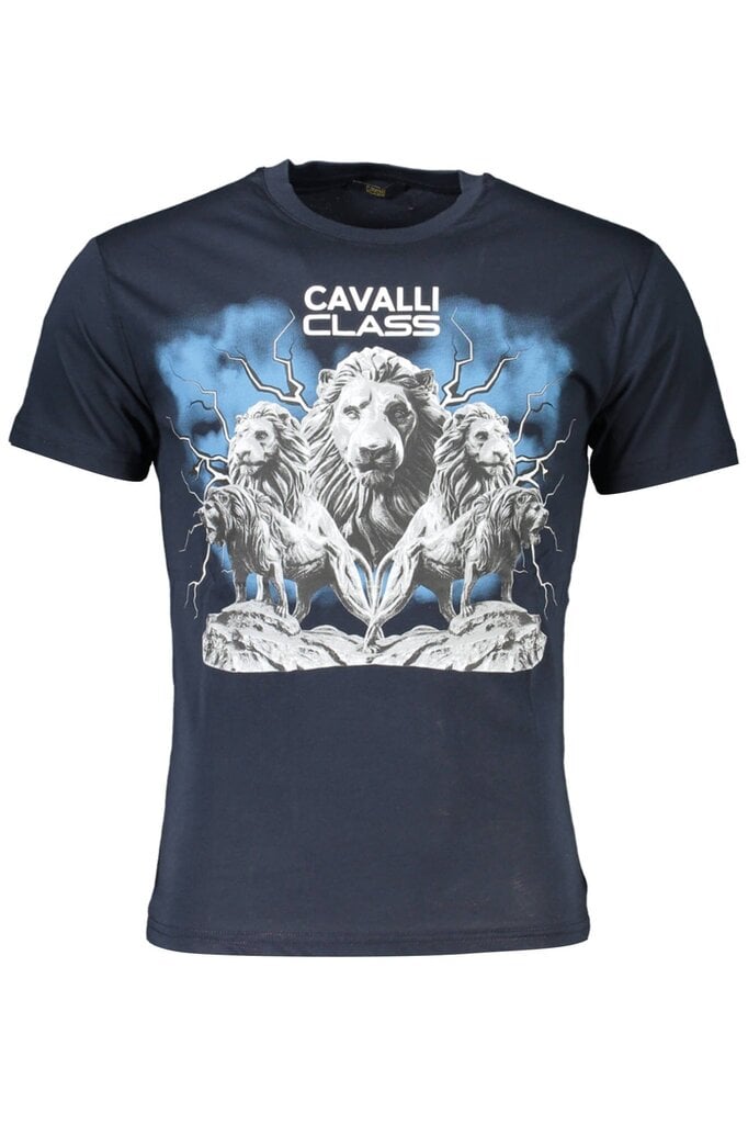 Cavalli Class marškinėliai vyrams QXT60F-JD060, mėlyni kaina ir informacija | Vyriški marškinėliai | pigu.lt