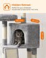 Feandrea kačių draskyklė 115 cm, pilka kaina ir informacija | Draskyklės | pigu.lt