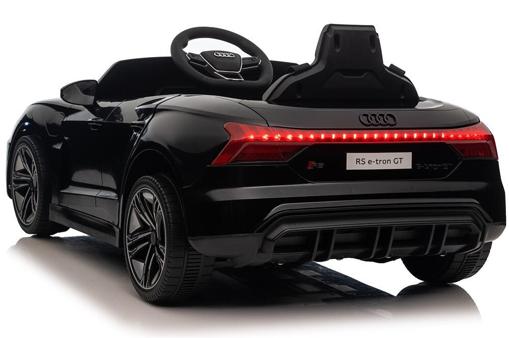 Vienvietis vaikiškas elektromobilis Audi RS e-tron, juodas kaina ir informacija | Elektromobiliai vaikams | pigu.lt