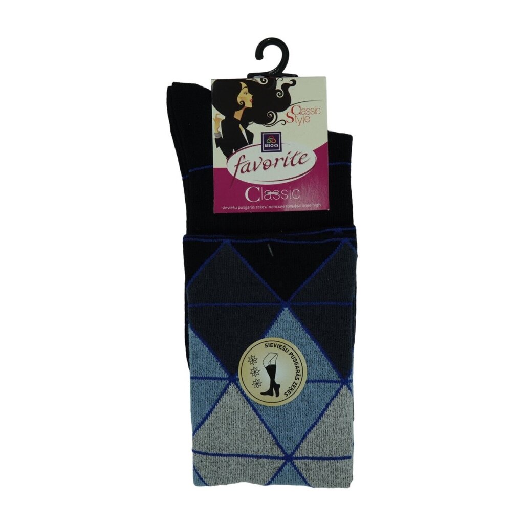 Puskojinės moterims Bisoks Favorite 22190, mėlynos kaina ir informacija | Moteriškos kojinės | pigu.lt