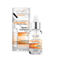 Осветляющая сыворотка для лица с витамином С и секрецией улитки Victoria Beauty, 20мл цена и информация | Сыворотки для лица, масла | pigu.lt