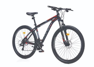 Kalnų dviratis Corelli Felix 1.1, 20 " rėmas, 27,5" ratai, juodas/raudonas kaina ir informacija | Dviračiai | pigu.lt