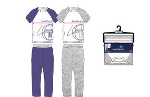 Пижама для мальчиков Sergio Tacchini mod. 0733 Grey цена и информация | Пижамы, халаты для мальчиков | pigu.lt