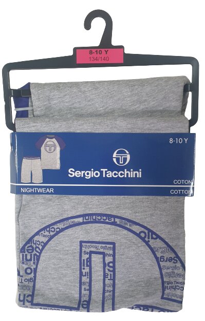 Berniukų pižama Sergio Tacchini mod. 0833 Pilka kaina ir informacija | Pižamos, chalatai berniukams | pigu.lt