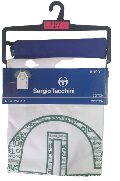 Berniukų pižama Sergio Tacchini mod. 0833 White kaina ir informacija | Pižamos, chalatai berniukams | pigu.lt