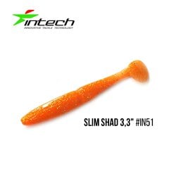 Silikoninis masalas Intech Slim Shad 3,3″ 7 pcs #IN51 kaina ir informacija | Vobleriai, masalai, blizgės | pigu.lt