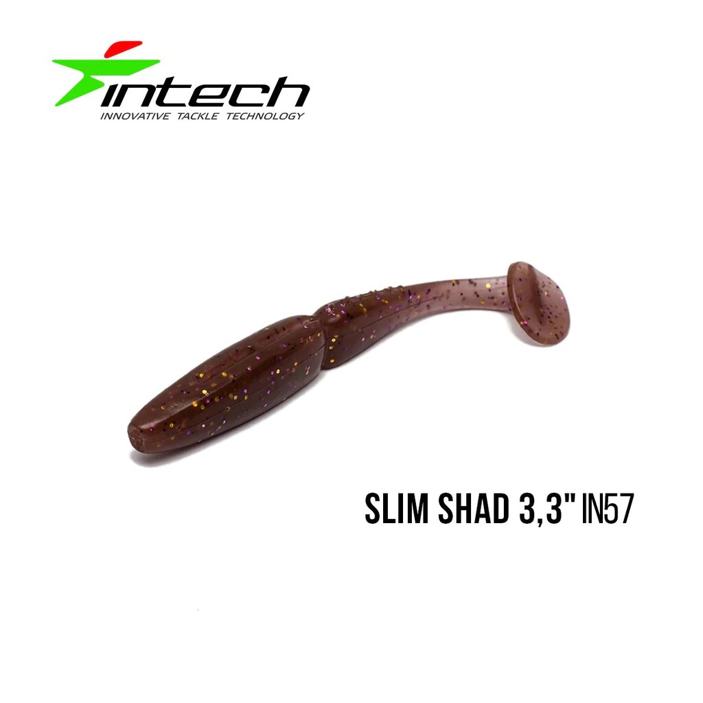 Silikoninis masalas Intech Slim Shad 3,3″ 7 pcs #IN57 kaina ir informacija | Vobleriai, masalai, blizgės | pigu.lt