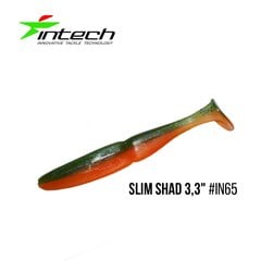 Silikoninis masalas Intech Slim Shad 3,3″ 7 pcs #IN65 kaina ir informacija | Vobleriai, masalai, blizgės | pigu.lt