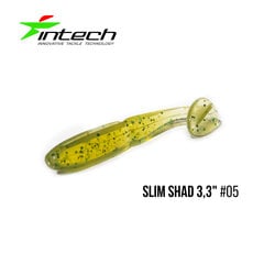 Silikoninis masalas Intech Slim Shad 4″ 5 pcs #05 kaina ir informacija | Vobleriai, masalai, blizgės | pigu.lt